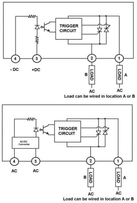 Mechanical Drawing - Crydom / Sensata MCX PCB Mount SIP Solid State Relays