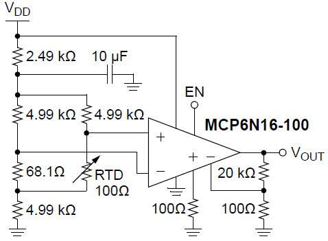 Microchip Technology MCP6N16 Zero-Drift Instrumentation Amplifier
