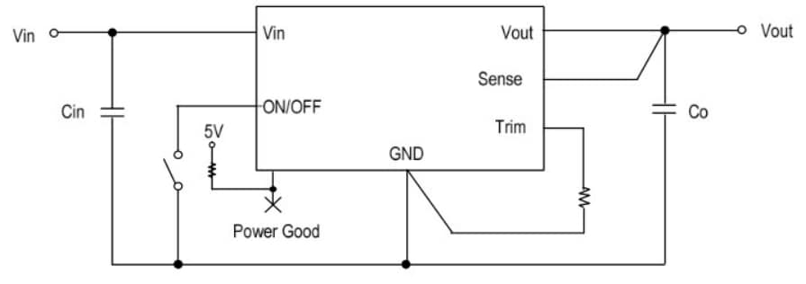 Application Circuit Diagram - Murata MonoBK™ Type DC/DC Converters