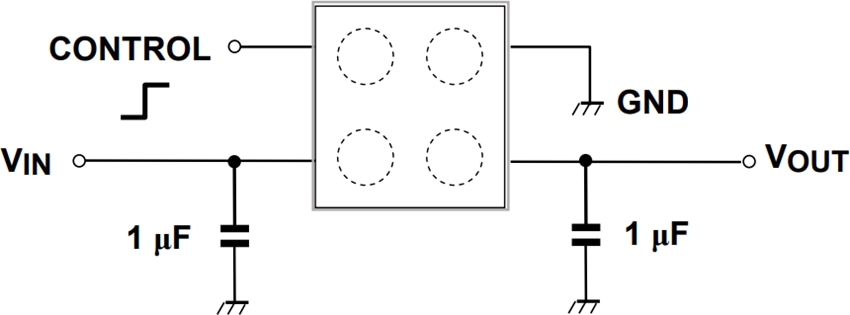 Application Circuit Diagram - Toshiba TCR3UG Series Low-Dropout Regulators