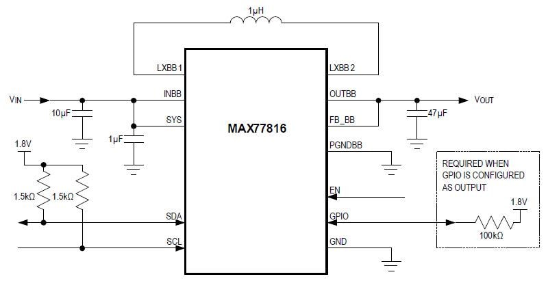 Analog Devices / Maxim Integrated MAX77816 Buck-Boost Regulator