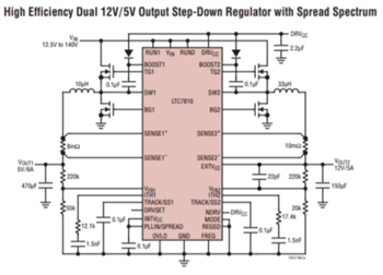 Analog Devices Inc. LTC781x Synchronous Boost Buck Controllers