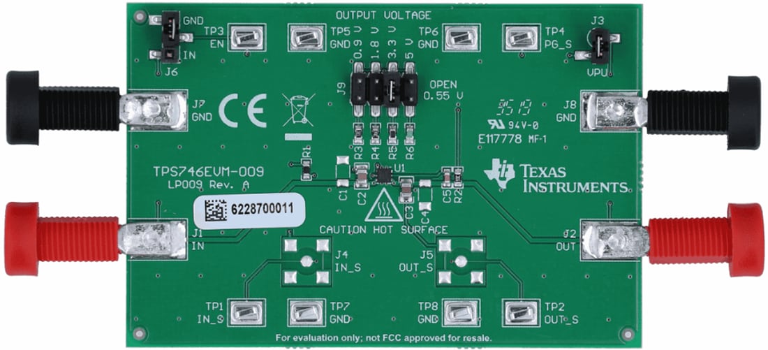 Mechanical Drawing - Texas Instruments TPS746EVM-009 Regulator Evaluation Module (EVM)