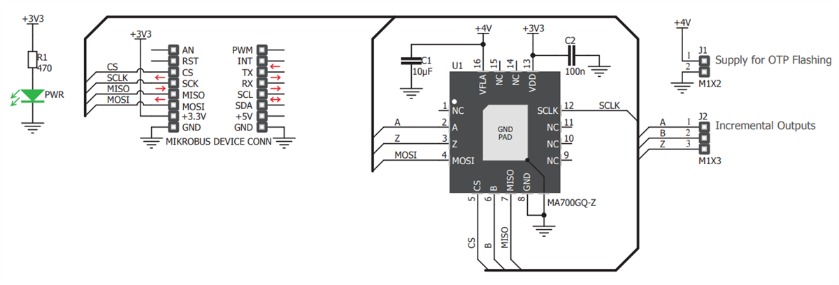 Schematic - Mikroe Angle 2 Click (MIKROE-2338)