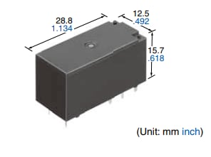 Mechanical Drawing - Panasonic Industrial Devices LZ-N General Power Relays