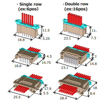 Block Diagram - Hirose Electric DF51 2mm Pitch Wire-to-Board Connectors