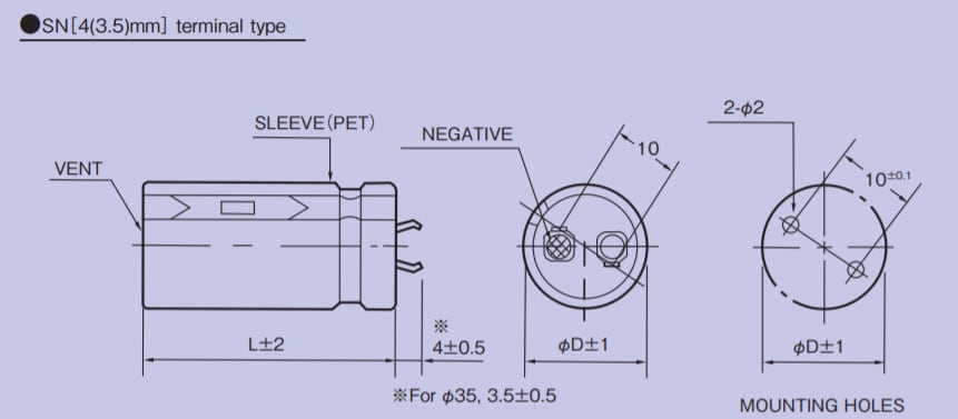 Rubycon USC Snap-In Aluminum Electrolytic Capacitors