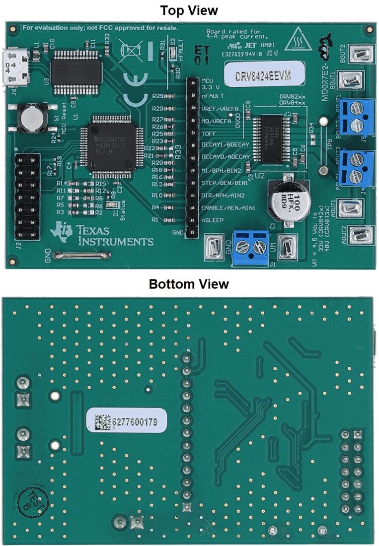 Mechanical Drawing - Texas Instruments DRV8424EEVM Driver Evaluation Module (EVM)