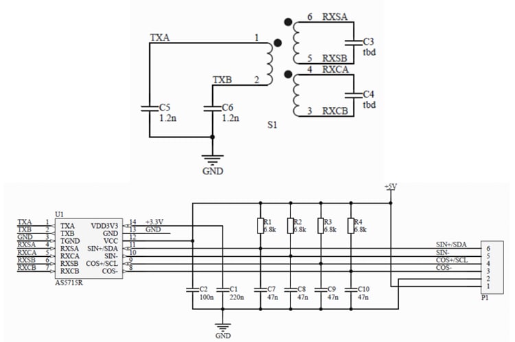 Schematic - ams OSRAM AS5715 Reference Board