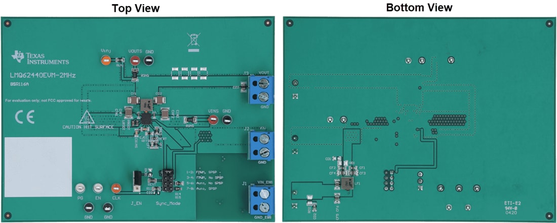 Mechanical Drawing - Texas Instruments LMQ62440EVM Converter Evaluation Module (EVM)