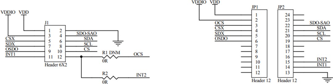 Schematic - STMicroelectronics STEVAL-MKI211V1K 3D Accelerometer Sensor Kit