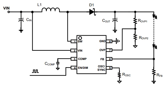 Monolithic Power Systems (MPS) MP3362 Boost LED Driver