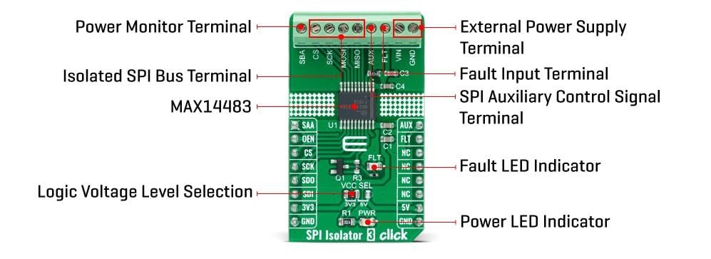 Mikroe SPI Isolator 3 Click