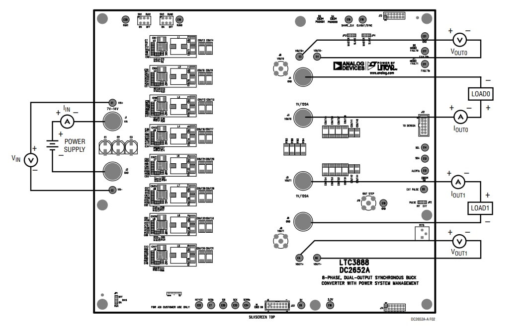Mechanical Drawing - Analog Devices Inc. DC2652A-A Demo Board for LTC3888