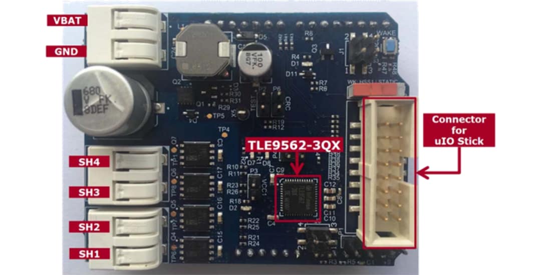 Infineon Technologies MOTIX™ DCSHIELD_TLE956X Motor Control Shield