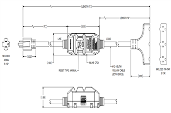 Mechanical Drawing - Molex Watertight Extreme Plugs & Connectors