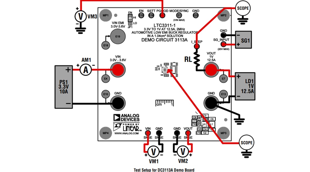 Mechanical Drawing - Analog Devices Inc. LTC3311 Demonstration Boards