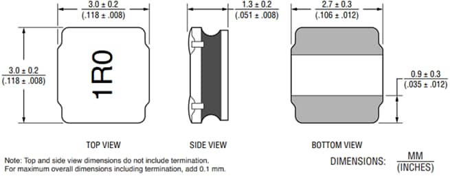 Bourns SRN3015C Semi-Shielded Power Inductors