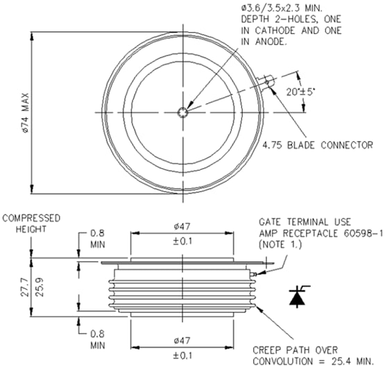IXYS N1718NC200 Capsule Type Phase Control Thyristor