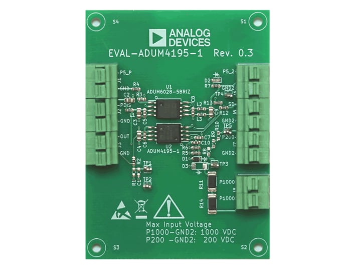 Analog Devices Inc. EVAL-ADuM4195-1EBZ Evaluation Board