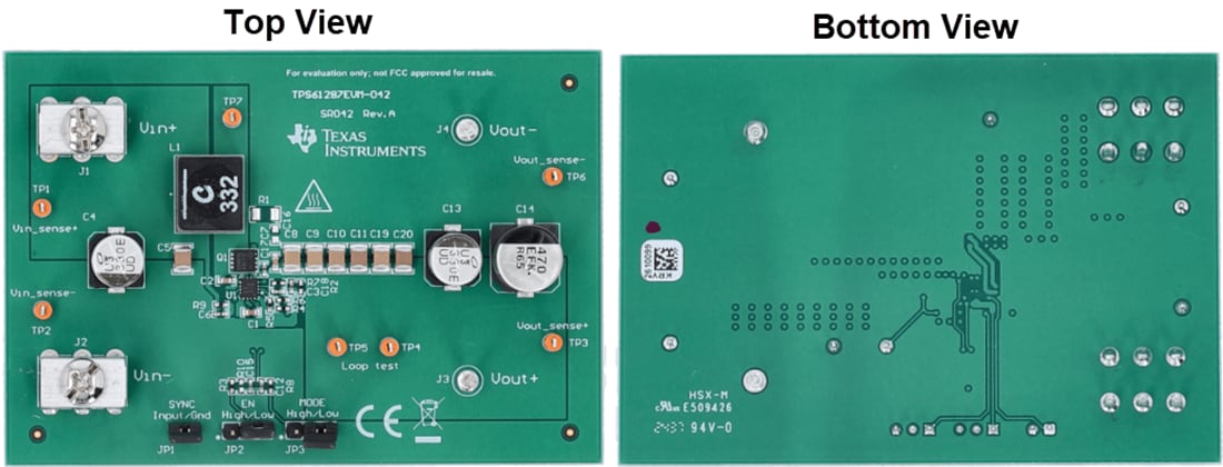 Mechanical Drawing - Texas Instruments TPS61287EVM-042 Evaluation Module (EVM)
