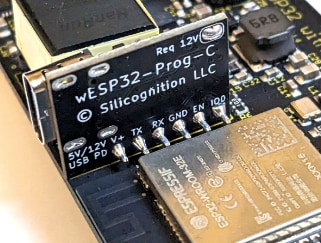 Silicognition wESP32-Prog-C Programming Module