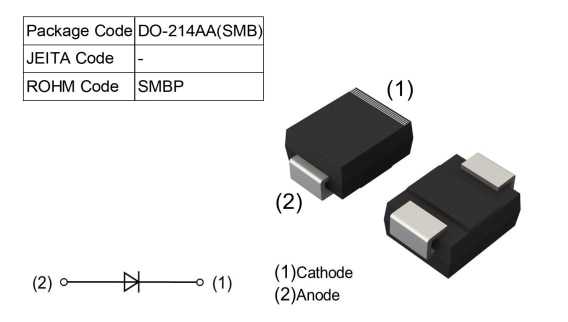 Application Circuit Diagram - ROHM Semiconductor RF302LB2S Super Fast Recovery Diode