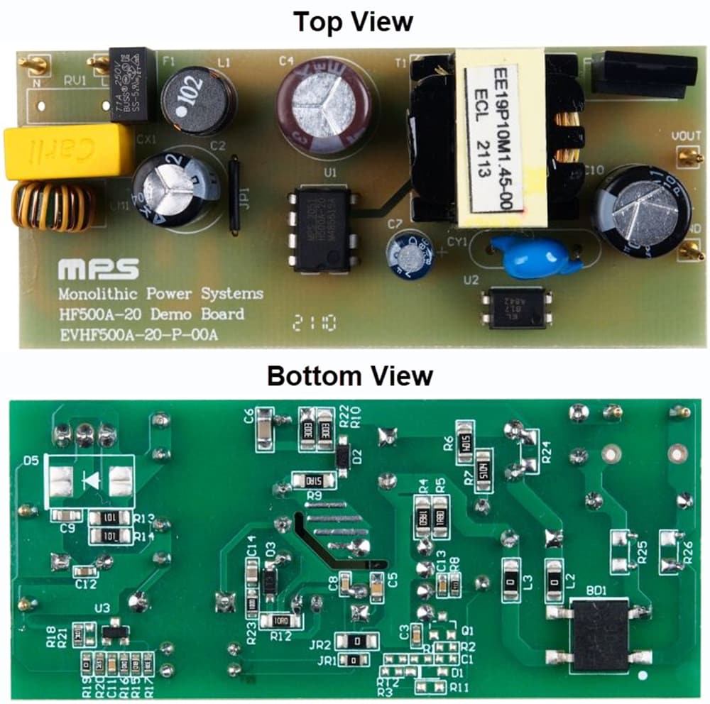 Mechanical Drawing - Monolithic Power Systems (MPS) EVHF500A-20-P-00A Controller Evaluation Board