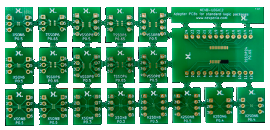 Nexperia Dual In-line Logic Footprint Adapter Boards